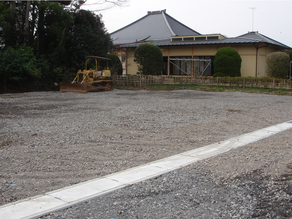 駐車場建設～完成 平成18年1月～3月